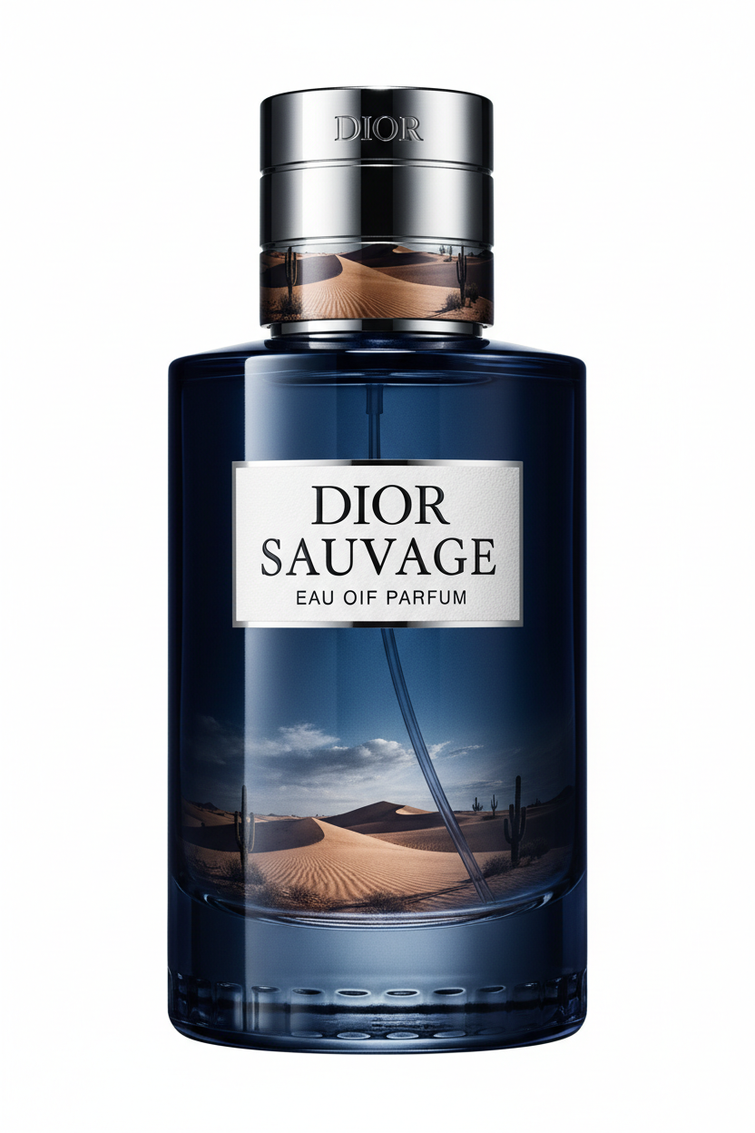 Dior Sauvage perfume bottle side view