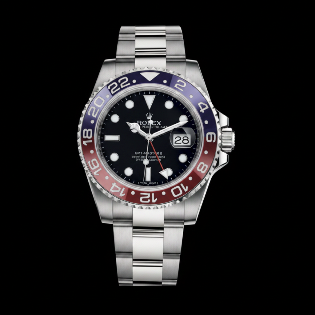 Rolex GMT-Master II Pepsi Bezel Black Dial
