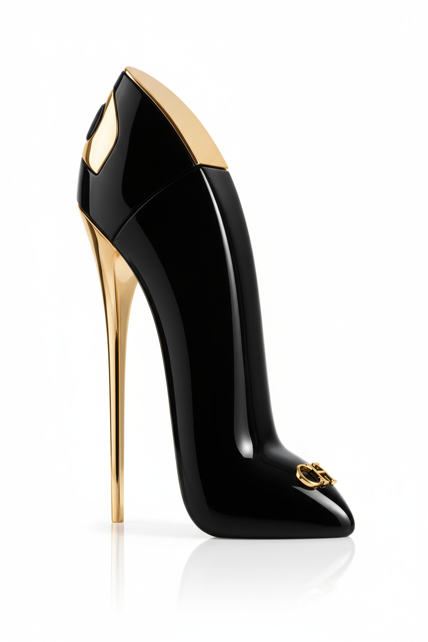 Carolina Herrera perfume bottle angled view